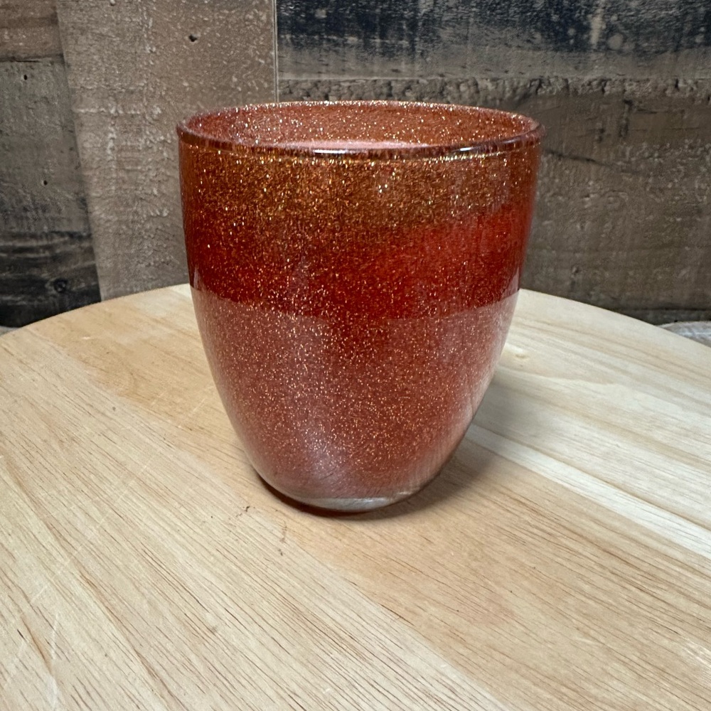 Laredo Confetti Orange 10.5oz 55hr Burn Time Glitter Cup Candle